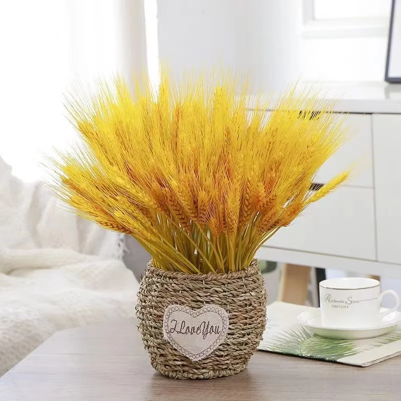 

50Pcs Real Wheat Ear Natural Dried Flowers Wedding Decoration Small Flowers For Crafts Wedding Gifts For Guests Christmas Pampas