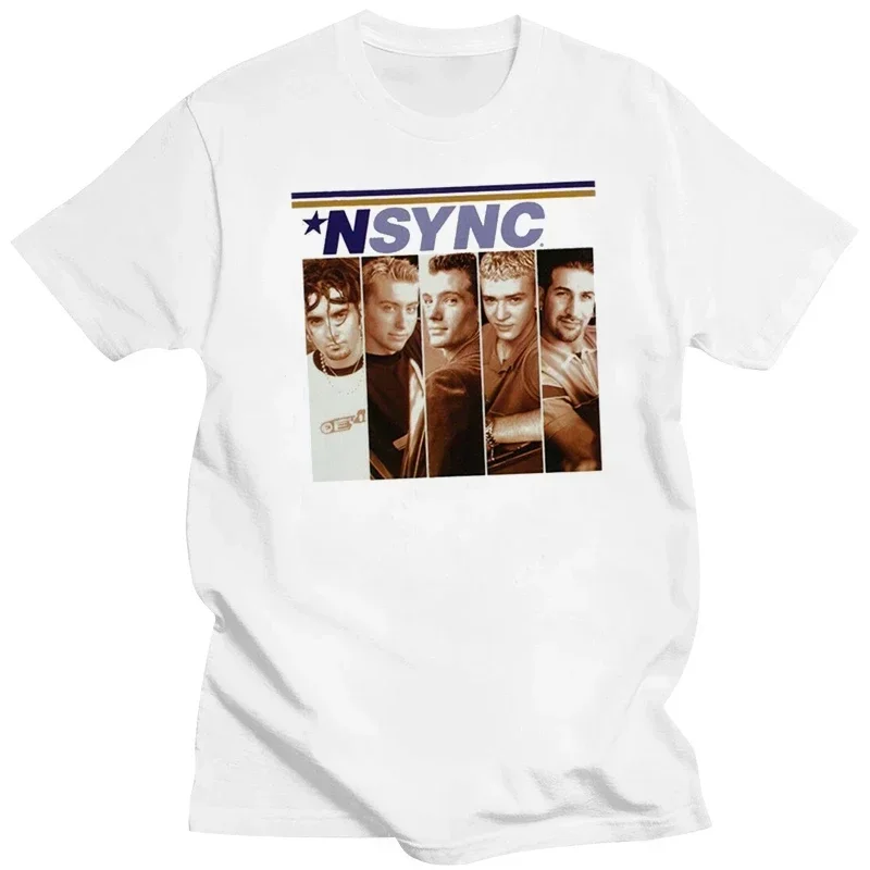 Мужская одежда винтажная футболка с принтом N-sync унисекс для взрослых популярная
