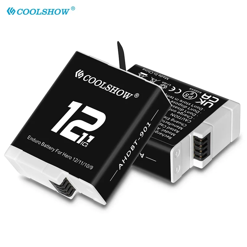 Зарядное устройство COOLSHOW для Gopro Hero 12 1800 мАч