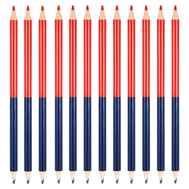 

Checking Pencils Red and Blue Erasable Pencils Pre-Sharpened 4 HB for Checking Map Coloring Tests Grading