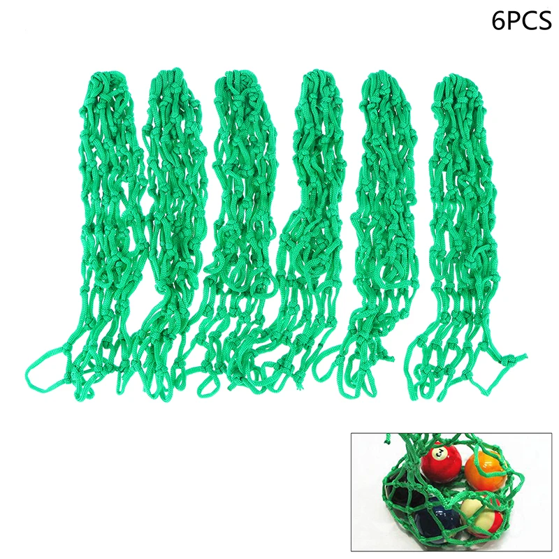 

6 шт./партия, нейлоновые сетчатые сумки для бильярдного стола