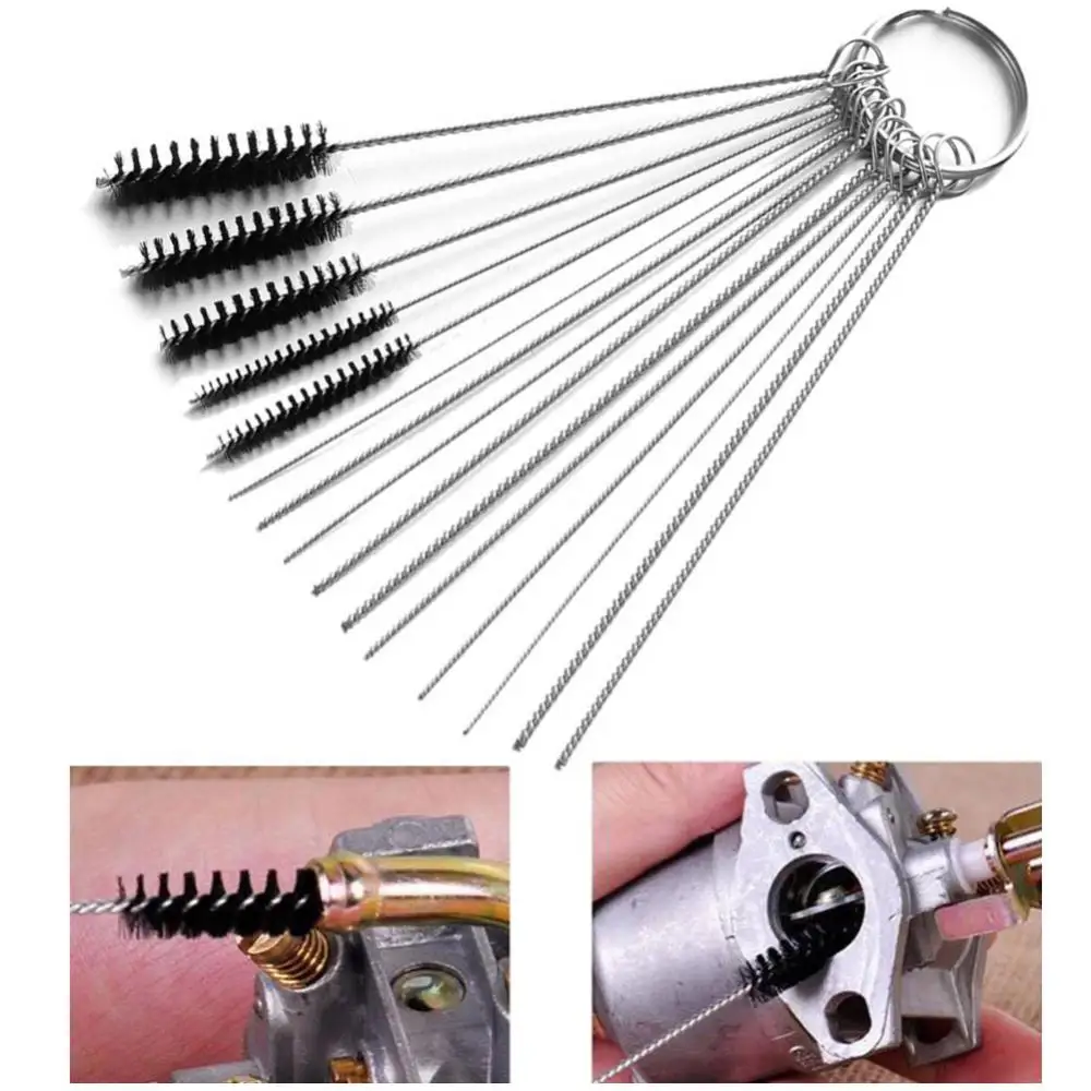 

Carburetor Carbon Dirt Jet Remove Cleaning Needles Brushes Cleaner Tools for Automobile Motorcycle ATV Welder Carb Chainsaw