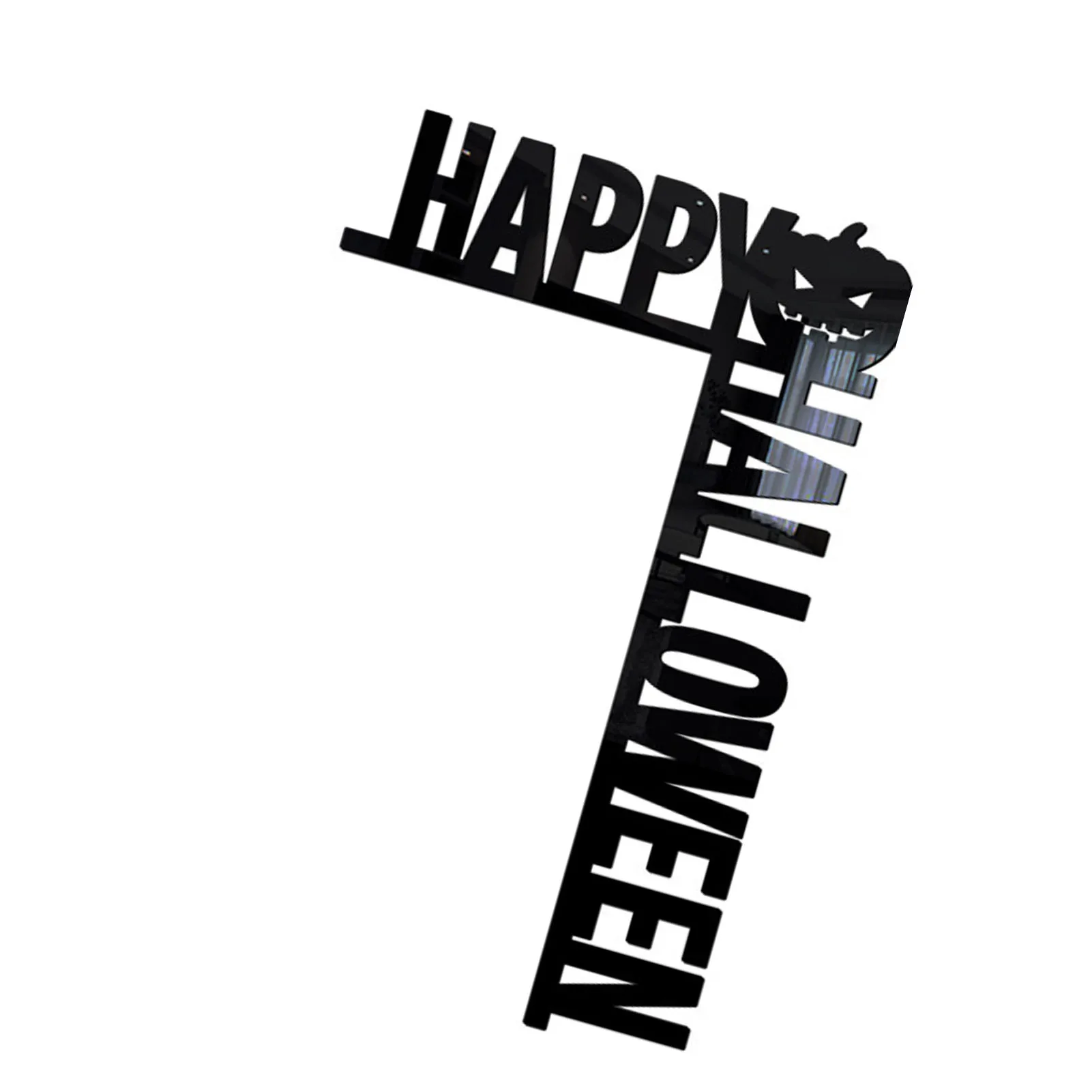 

Halloween Decoration Black Acrylic Happy Halloween Party DIY Decor For Bar Room Halloween Party Scary Decor Props Wall Sticker