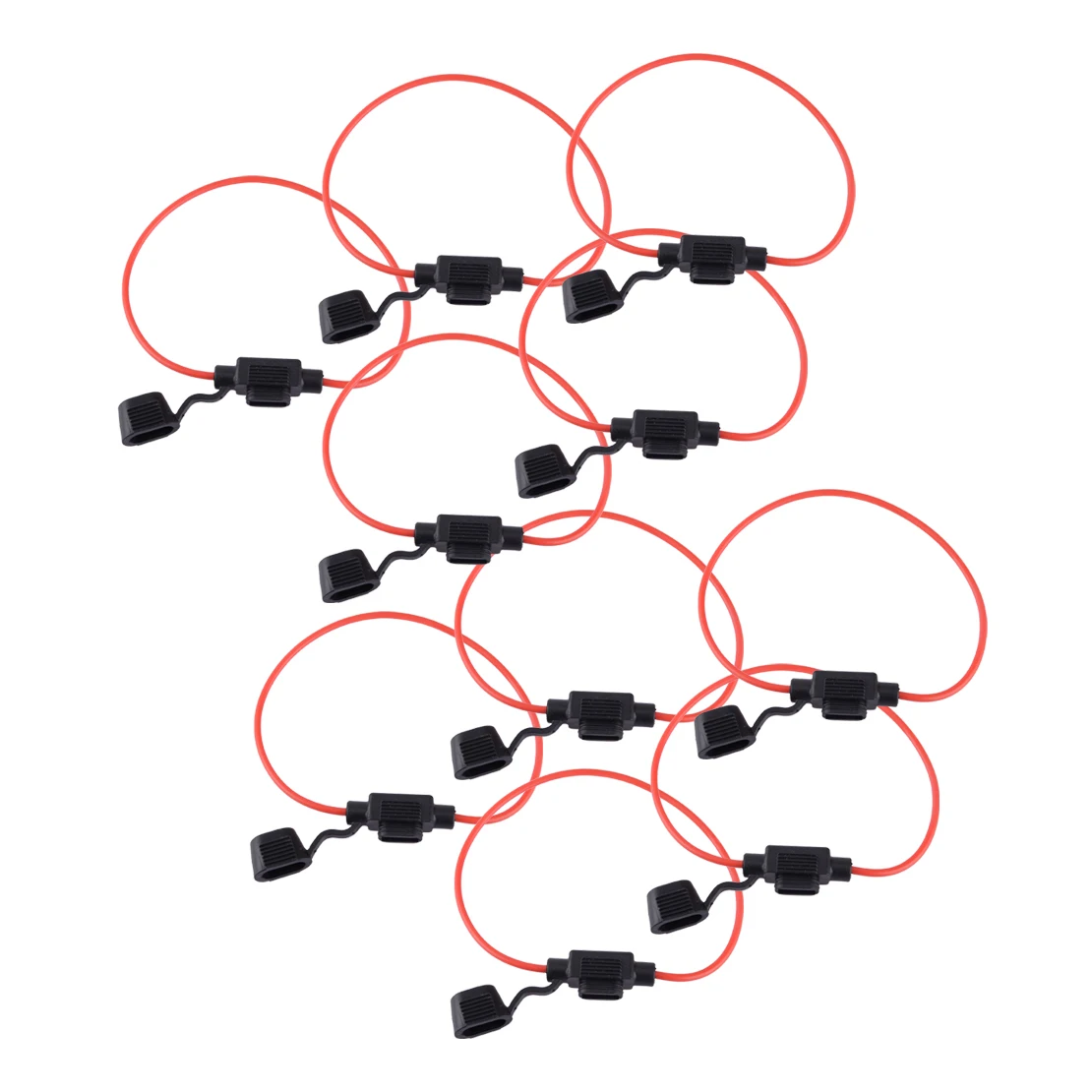 

10 шт. 12 В Универсальный Автомобильный лодочный грузовик мини-лезвие Встроенный держатель предохранителя с водонепроницаемой пылезащитной крышкой 18AWG 20A