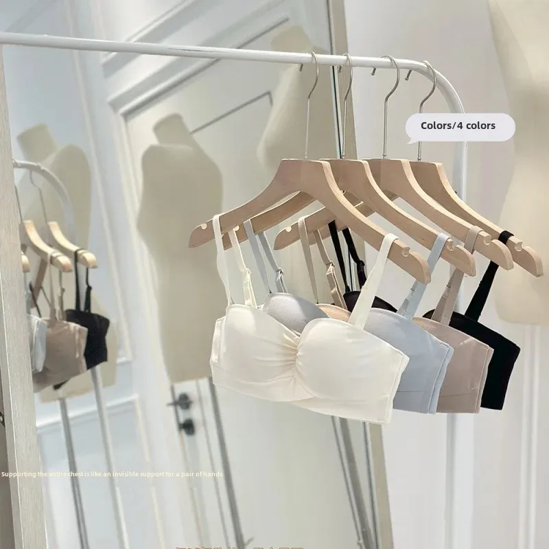 Кремовые мягкие эластичные женские бюстгальтеры без морщин половина чашки