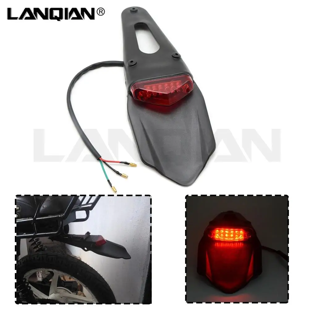 

Universal Motorcycle Light Turn Signal LED Taillight Dirt Bike Stop Signal For EXC Yamaha WR YZ Kawasaki KLX KDX Honda CRF