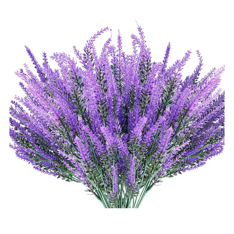 

Wedding Purple Lavender Artificial Flowers of Planting Pastoral Style Wedding Decoration Bunch fake flowers home decor