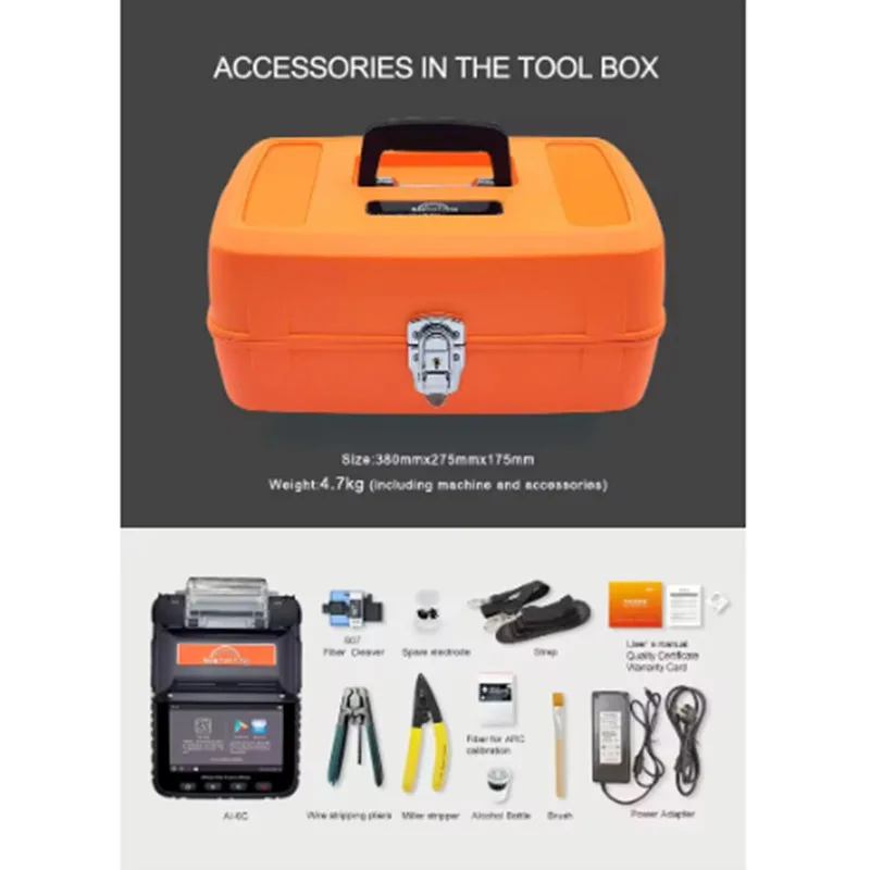 Signalfire AI-6C + 8S Сращивание 18S нагрев автоматический FTTH фотоволоконный сварочный