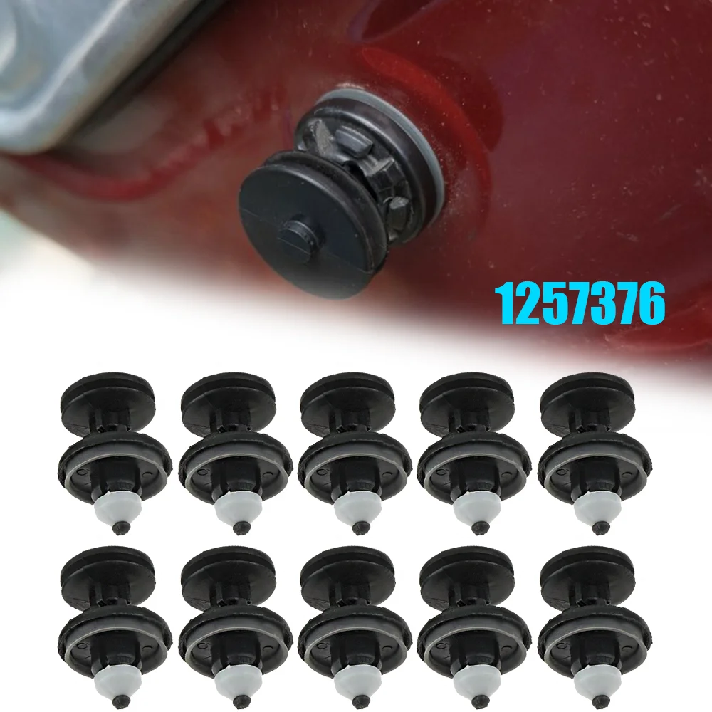 

1257376 10X зажимы для отделки карты автомобильной двери, крепежные заклепки для салона, аксессуары 1257374 для Ford Focus MK2 C-Max Kuga MK1