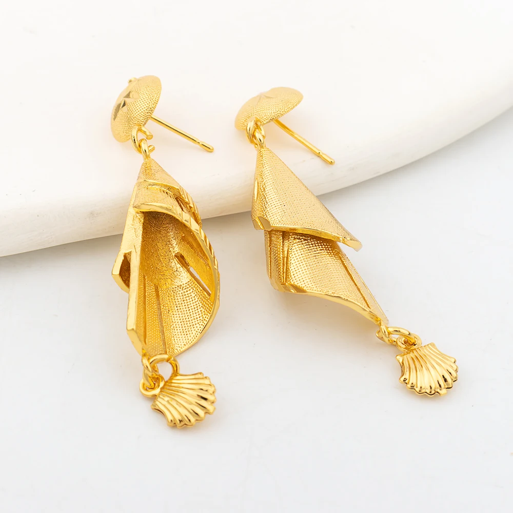 Trendy Fashion Small Drop Earrings for Women Korean Gold Color Earrings Statement Exquisite Jewelry for Gifts
