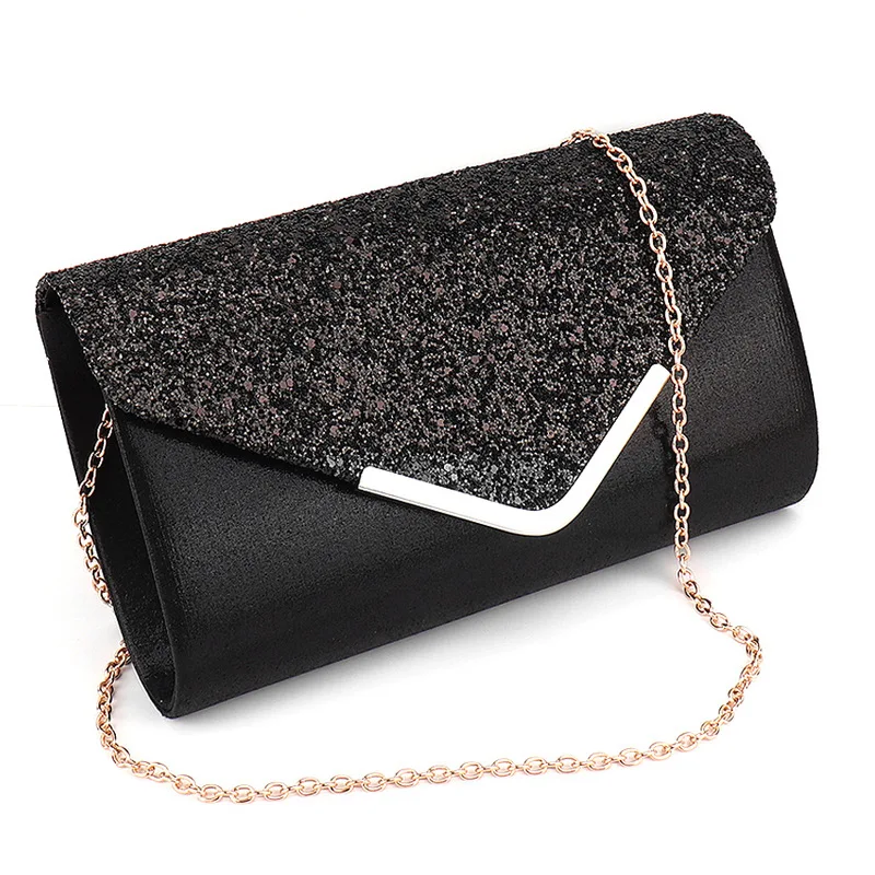 2022 New Luxury Evening Pu Leather Women Clutch Bag Party Dinner Purse Mobile Phone Handbag Club Prom Shoulder Bag Designer