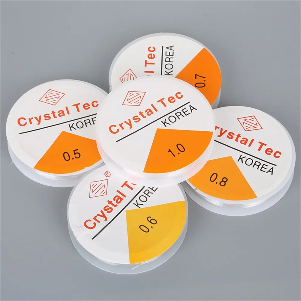 

1rolls 0.5/0.6/0.7/0.8/1mm clear Nylon Strong stretch cord Jewellery thread beading Elastic line fishing wire jewelry making