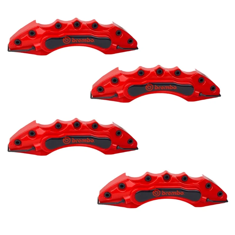 

Caliper cover Red Brake Caliper Cover Brake Disc Wheel ABS Plastic Logo Badge Sticker Universal Car Exterior Accessories