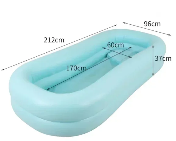 Парализованная кровать для ванны пожилых людей — надувная раковина большой