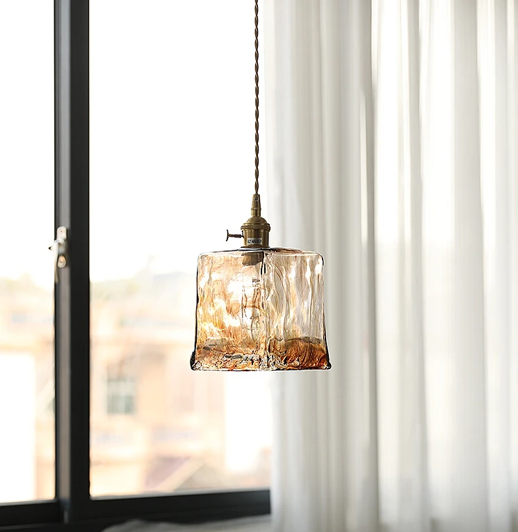 

Люстры из меди в скандинавском японском и американском стиле ваби-Саби для спальни, столовой, бара