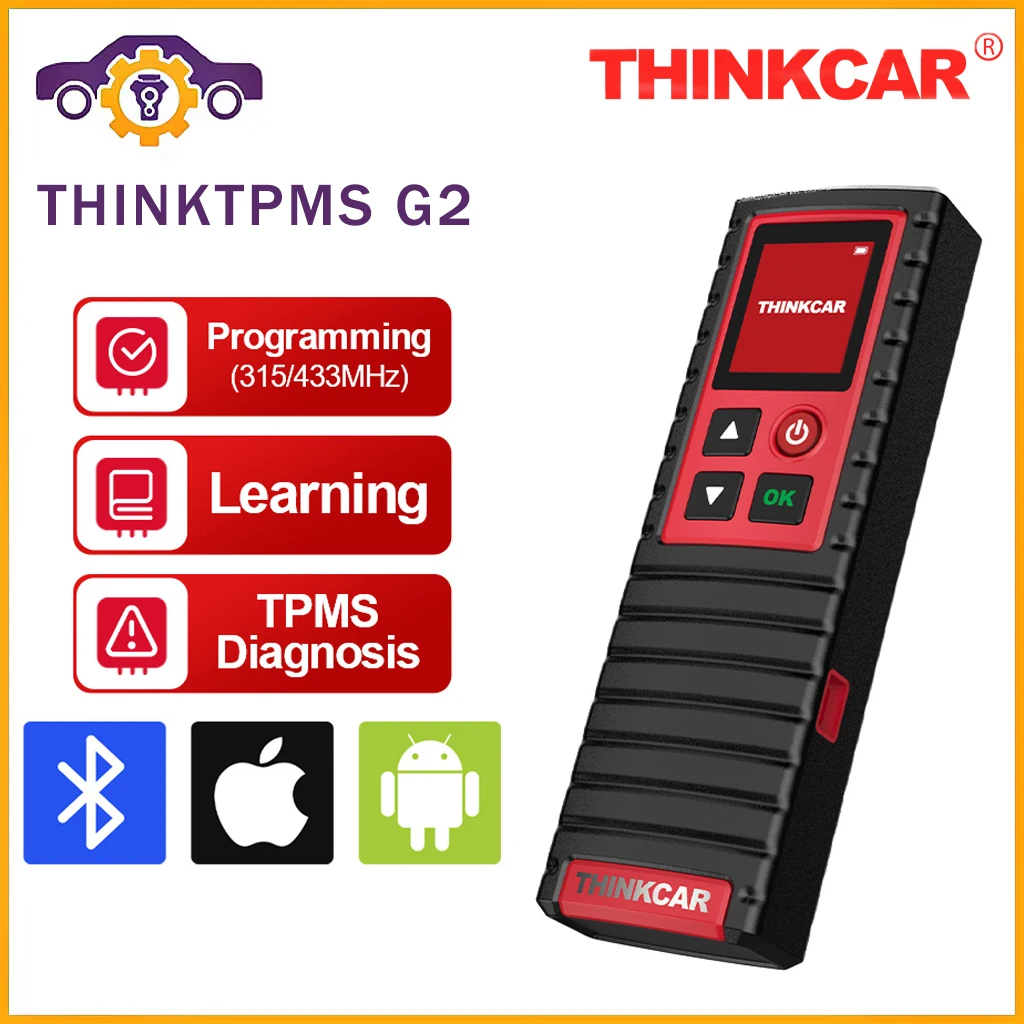 

ThinkCar THINKTPMS G1 G2 TPMS 315MHz 433MHz Car Tire Pressure Diagnosis Tool Universal Sensor Activation Programming Learning