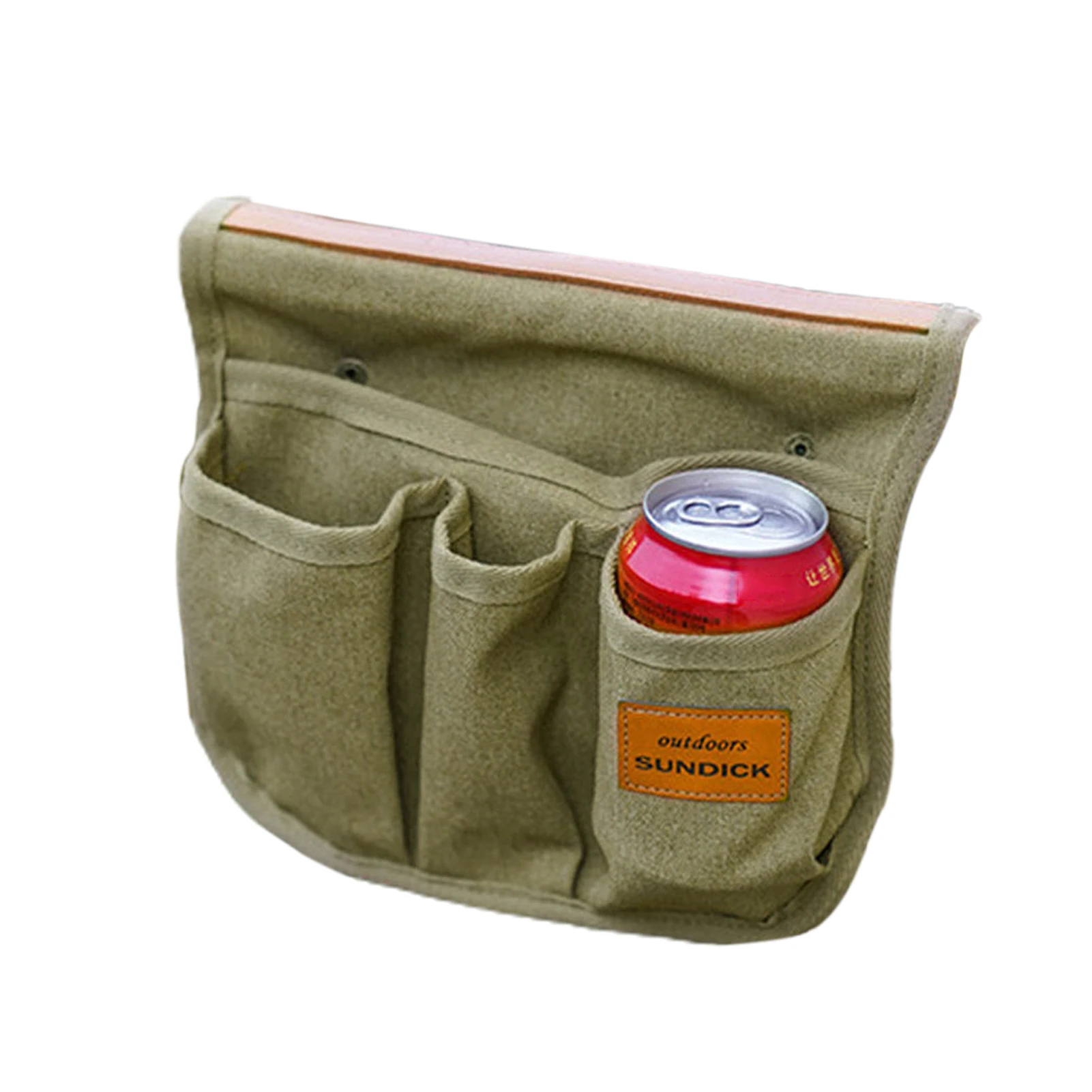 

Сумка-подлокотник на уличный стул, портативный холщовый органайзер для кемпинга и пляжа