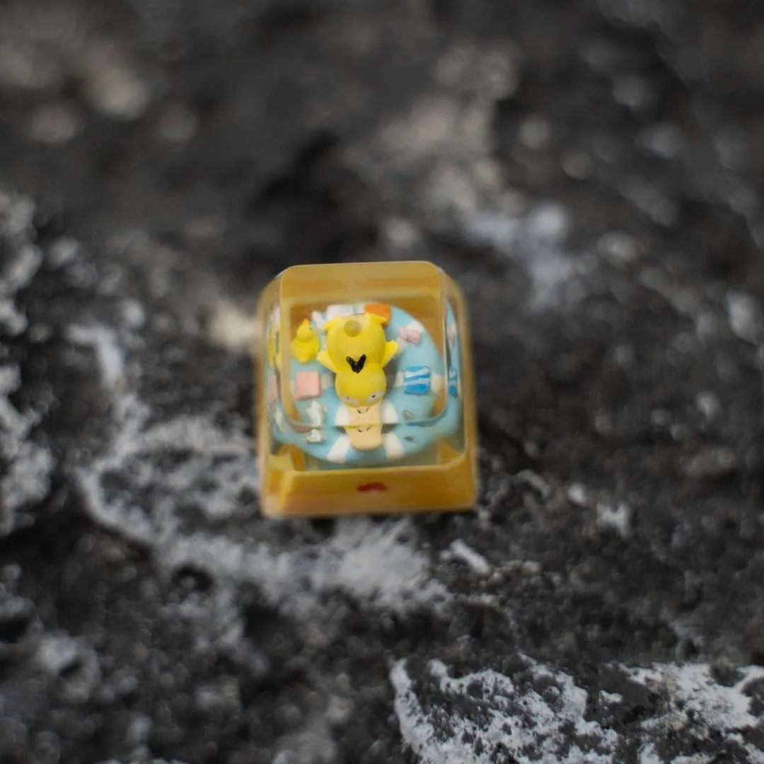 Pokemon Gengar Psyduck полимерные колпачки для клавиш по индивидуальному заказу