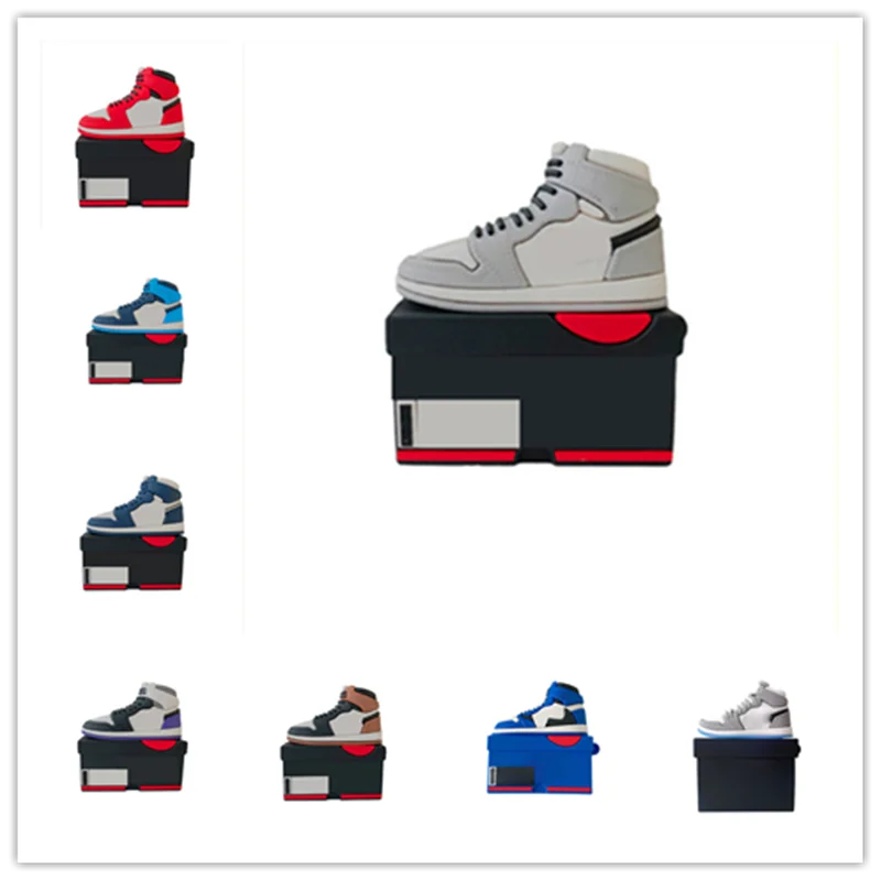 

3D Fashion Cute Sneakers Sport Shoe Cartoon Case For Apple Airpods 1 2 pro 3 Air pods Pro2 Case Soft Silicone Earphone Cover