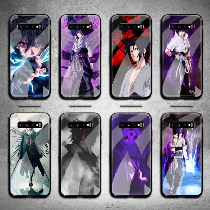 

Naruto Uchiha Sasuke Phone Case Tempered Glass For Samsung S20 Plus S7 S8 S9 S10 Note 8 9 10 Plus