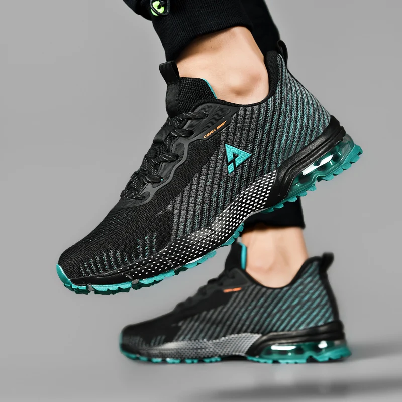 2023 Summer Men's Mesh Breathable Golf Shoes Outdoor Sports Running Shoes Youth Fitness Golf Jogging Shoes Size 39-48