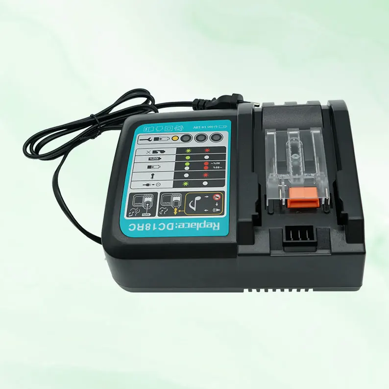 

Зарядное устройство Makita для литий-ионных аккумуляторов 18 в, 14,4 В, bl1830, bl1430, dc18rc, dc18ra, электроинструмент, зарядный ток 3a, разъем UE