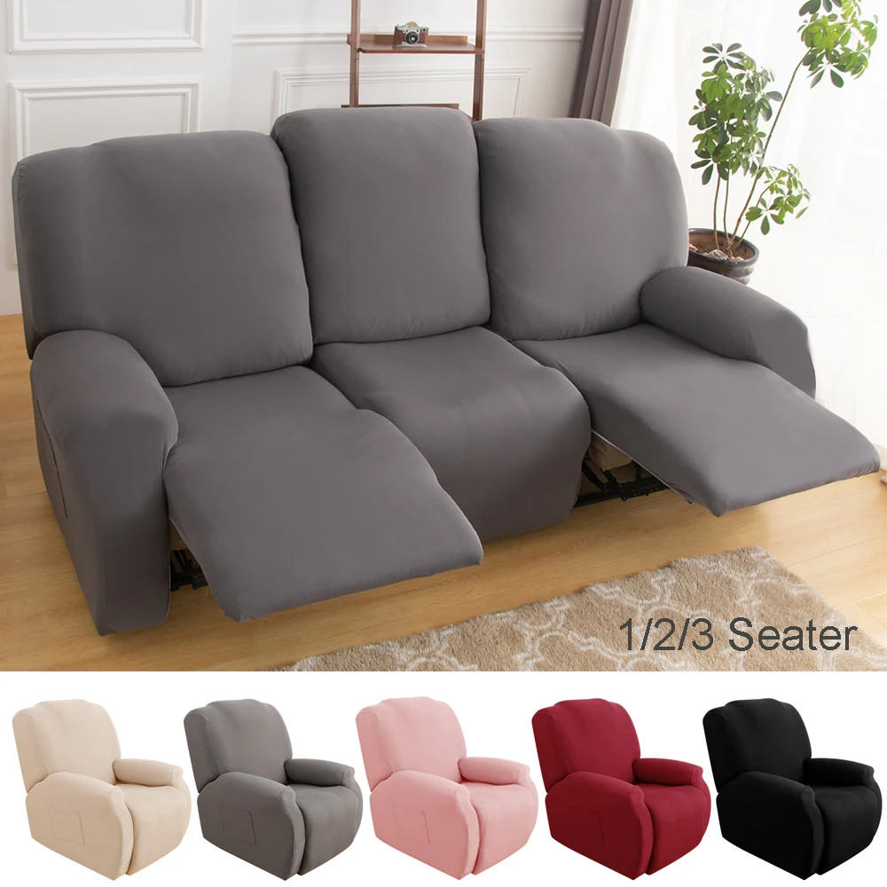 

1/2/3 Seater Recliner Sofa Covers Stretch Armchair Slipcover Reclining Couch Covers Furniture Protector Spandex Chair Covers