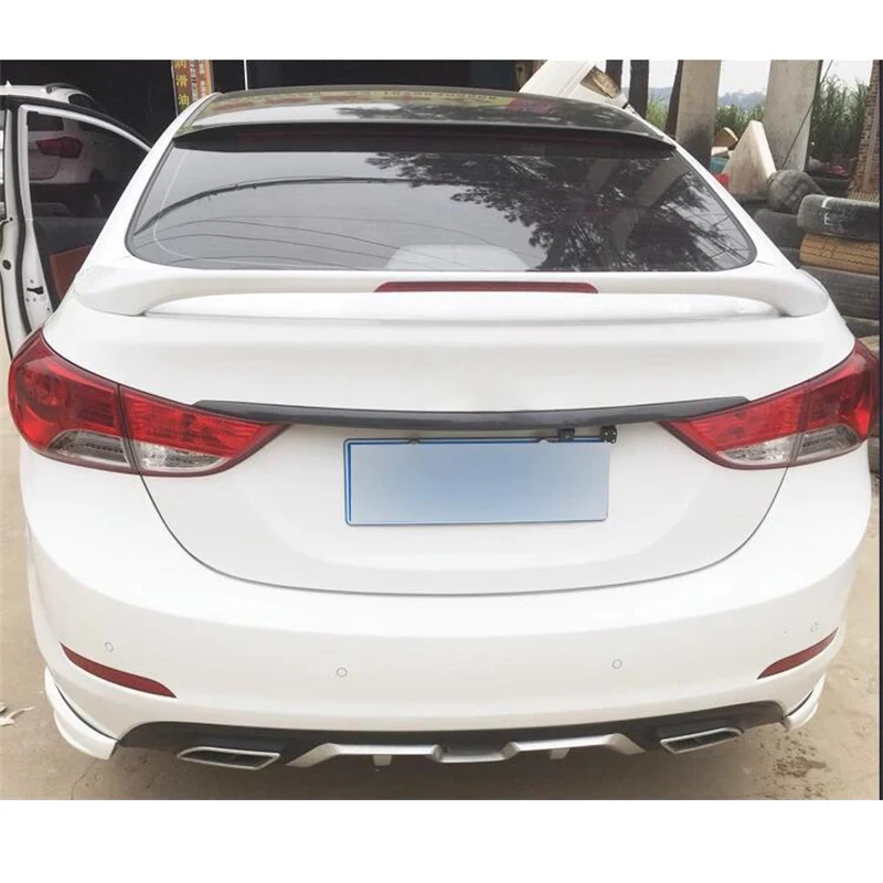 Для ABS пластик стоп-сигнал спойлер аксессуары Hyundai Elantra багажник автомобиля