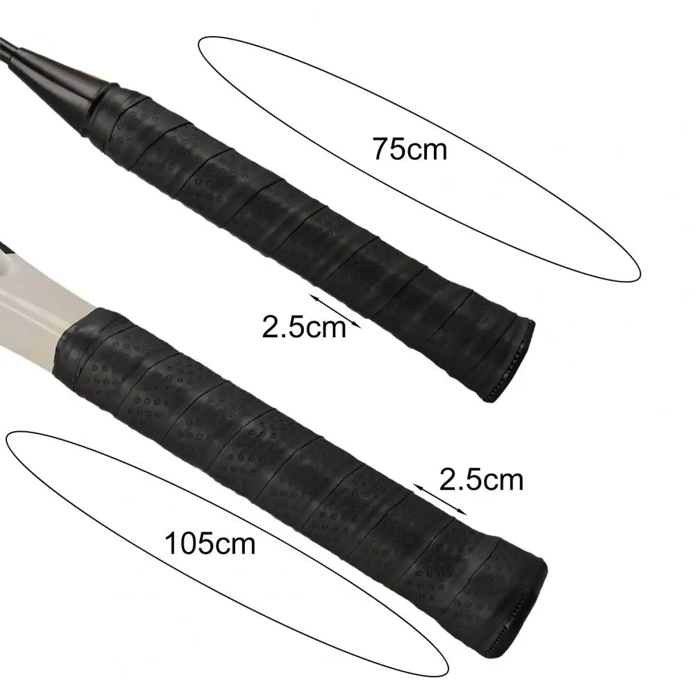 Squash Racket Grip Tape Anti-slip Tennis with Faux Leather Sleeve for Greater Friction Shockproof Enhanced