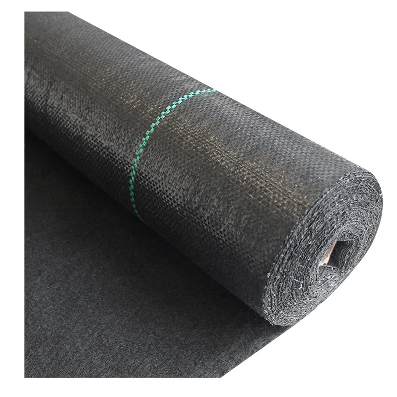 

4X Garden Weeding Barrier Landscape Fabric Heavy-Duty Weeding Block Gardening Mat, Easy Weeding Control,4Ft X 50Ft