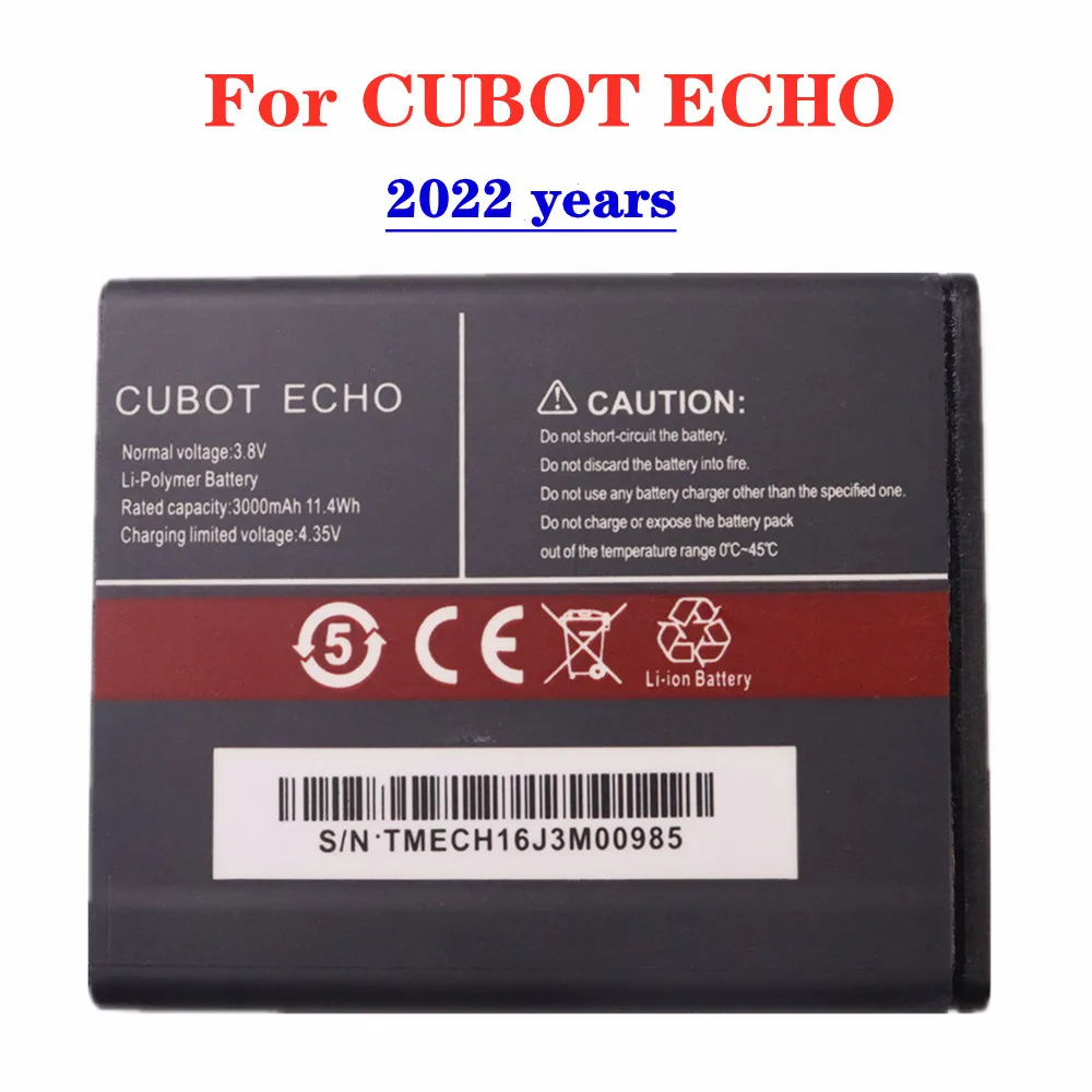 2022 новый высококачественный оригинальный Cubot ECHO аккумулятор 3000 мАч запасная