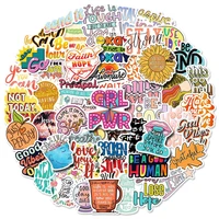 10 30 50 100pcs Cute Motivational Phrases Sticker Inspirational Life Quotes Stickers Laptop Scrapbooking Office Graffiti Decals