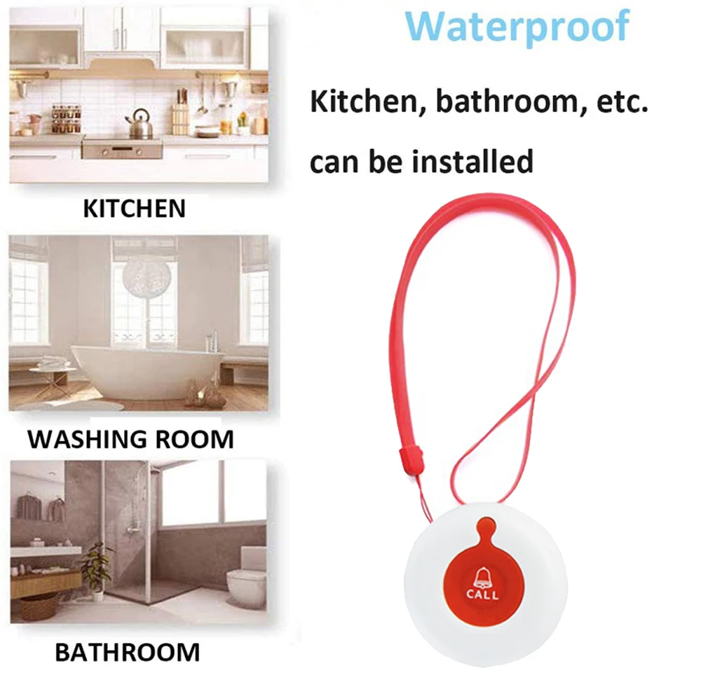 Беспроводной пейджер для сиделки система вызова медсестры больничный световой