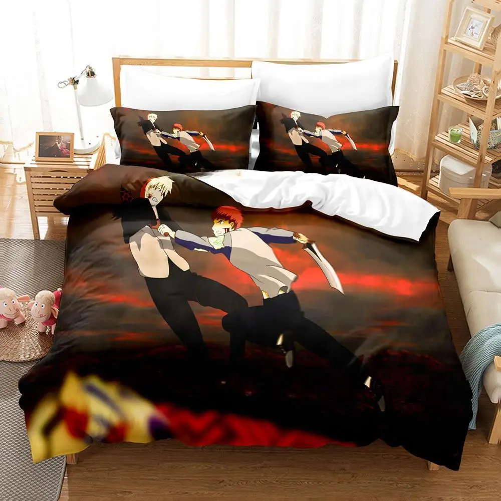 Fate/stay night: Unlimited Blade Works Bedding Set Single Twin Full Queen King Size Bed Adult Kid Bedroom Duvet cover Sets