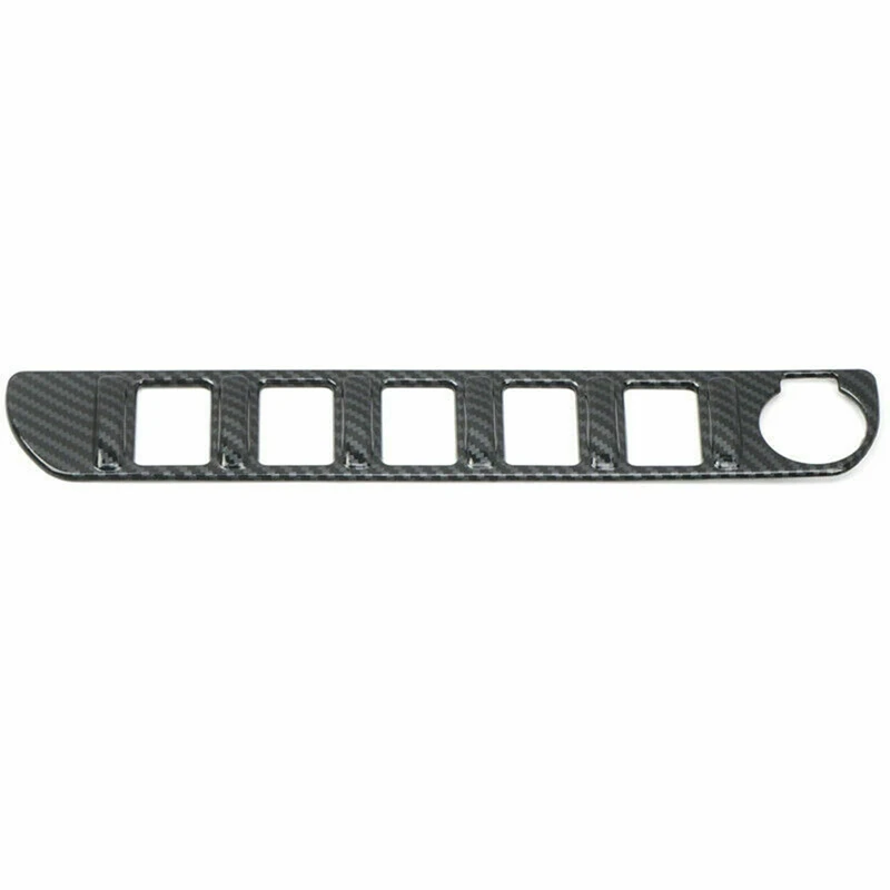 

ABS Carbon Fiber Interior Central Button Cover Trim For Toyota Tacoma 2016-2019