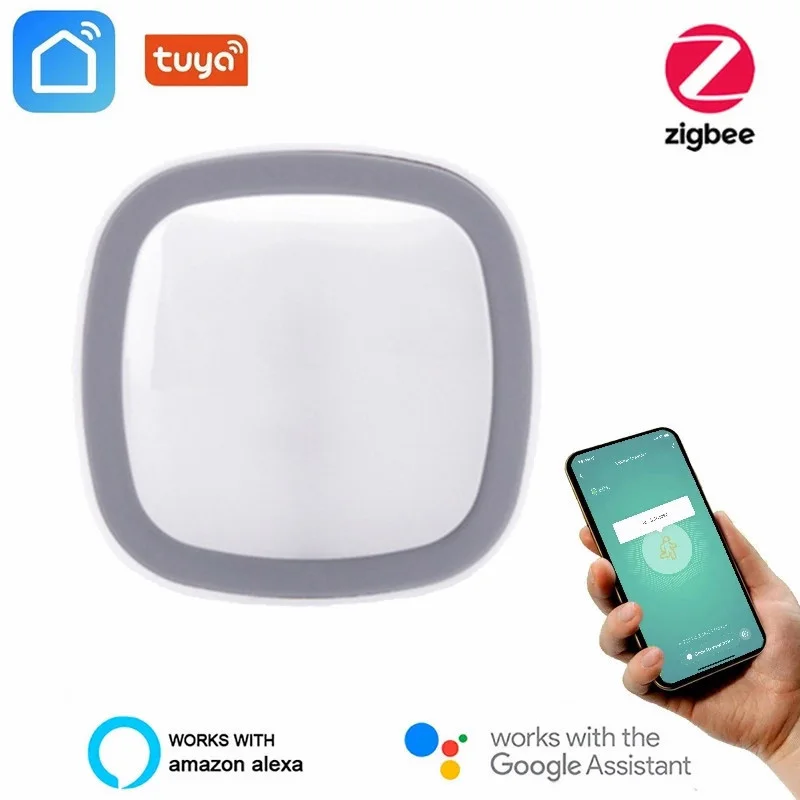 

Tuya ZigBee Smart Life Indoor Outdoor Infrared Light Human Motion Sensor Time Delay Home PIR Motion Sensor Security Protection