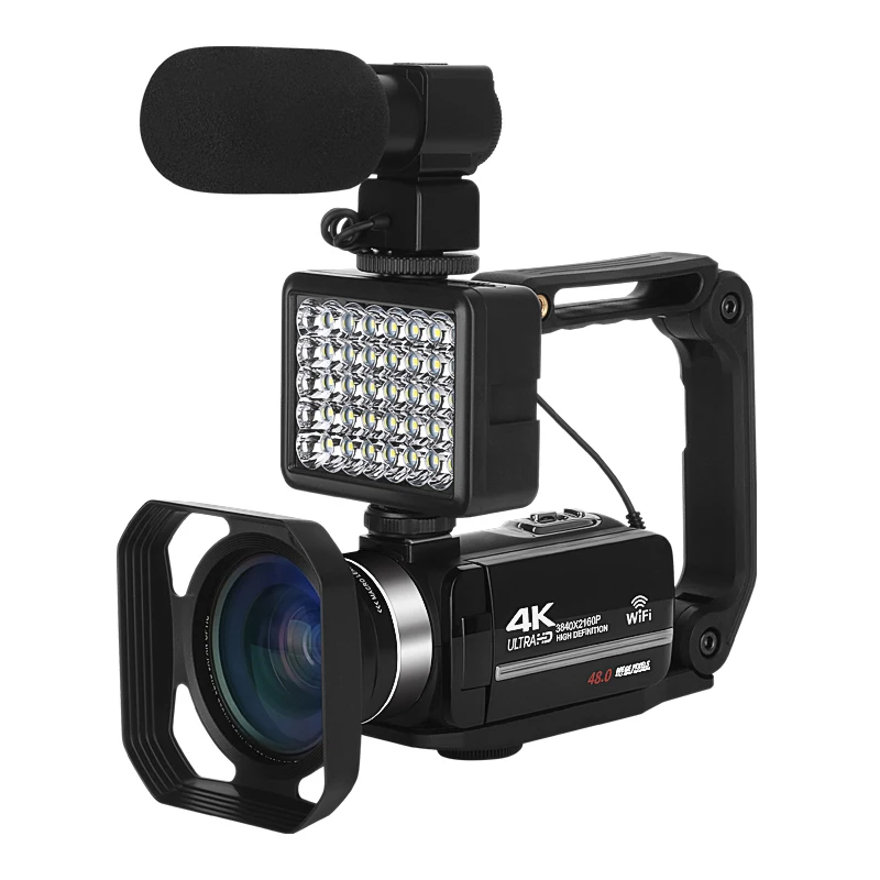 

48MP Digital Camcorder WIFI Digital Video Camera For Youtube Streaming Vlog Recorder 4K 18X Time-Lapse Webcam Stabilizer Videcam