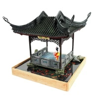 small carpenter suzhou garden wooden assembly material package ancient building model diy cottage su pai national style