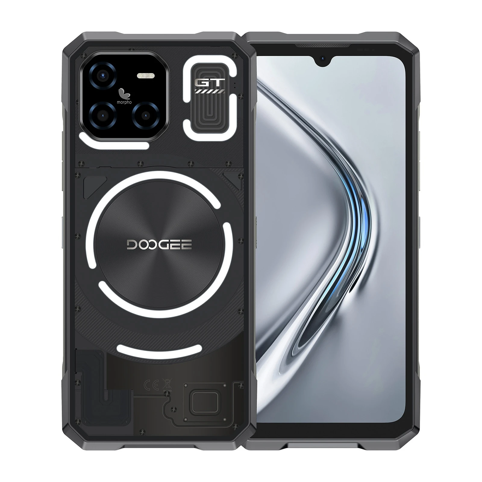Прочный телефон DOOGEE Blade GT 6 72 дюйма FHD + 120 Гц светодиодный эффект 12 ГБ 256 5500 мАч