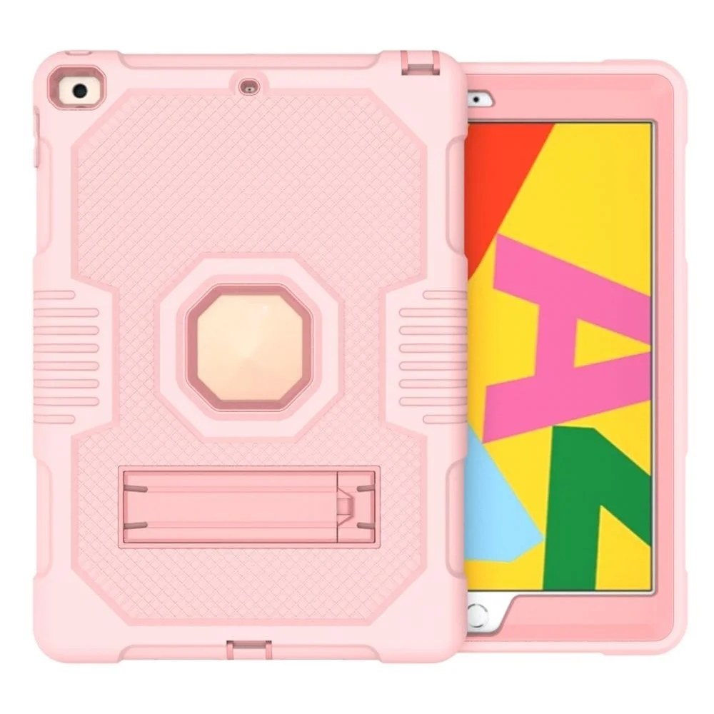 

for Apple iPad 10.2 inch 2019 / 2020 Kids Safe Silicone Tablet Case Robot Tablet Stand Protective Cover