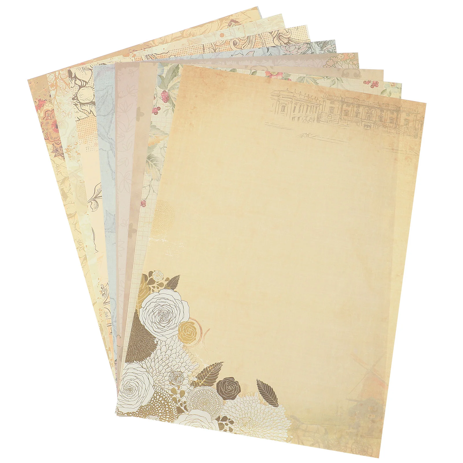 

80 Pcs Vintage Stationery Retro Note Paper Writing Letter Decor Stationary Student