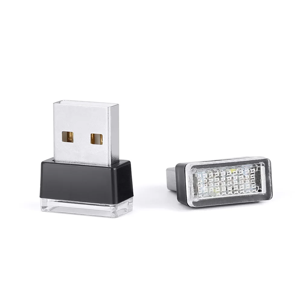 1 шт. Автомобильные светодиодные атмосферные мини-фонари USB автомобильная