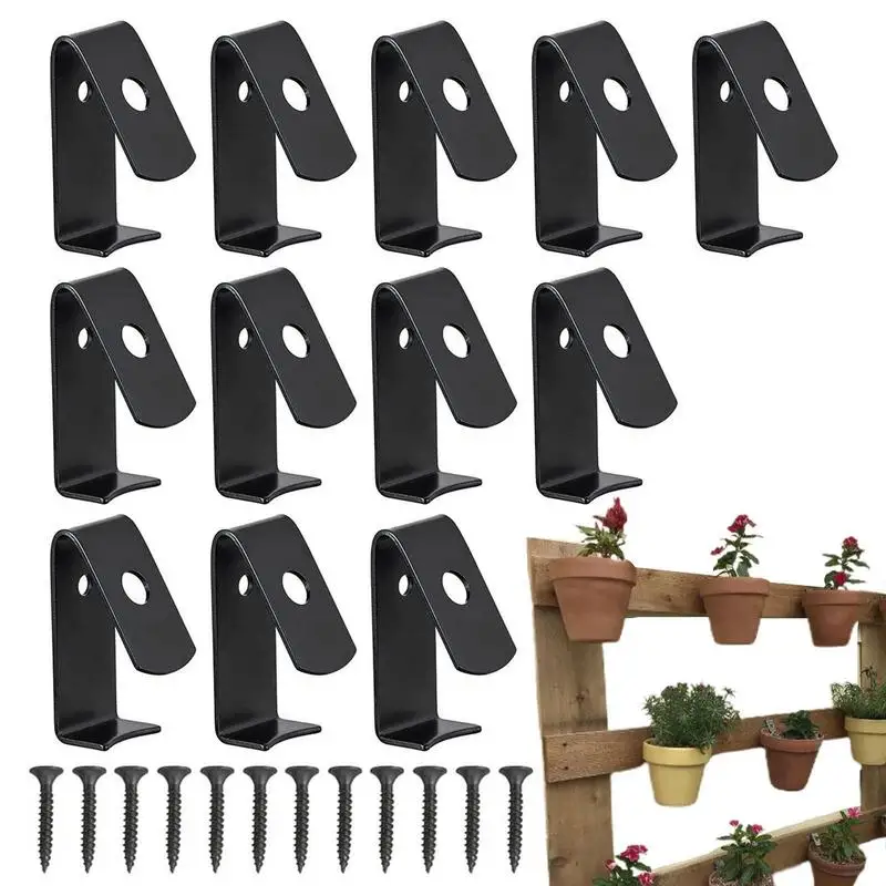 

Wall Pot Clips Orchid Pot 12pcs Plant Holder Bracket Wall Mounted Flower Pot Hangers Holds 5 To 8 L Plant Stand Hanging Bracket