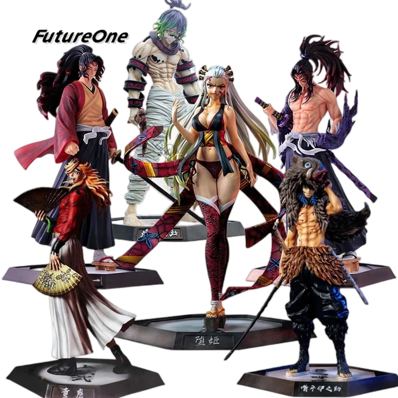 

30cm Demon Slayer Anime Figure Juuni Kitsuki Douma/Gyuutarou/Daki Action Figure Kimetsu no Yaiba Kokushibou Figurine Doll Toys
