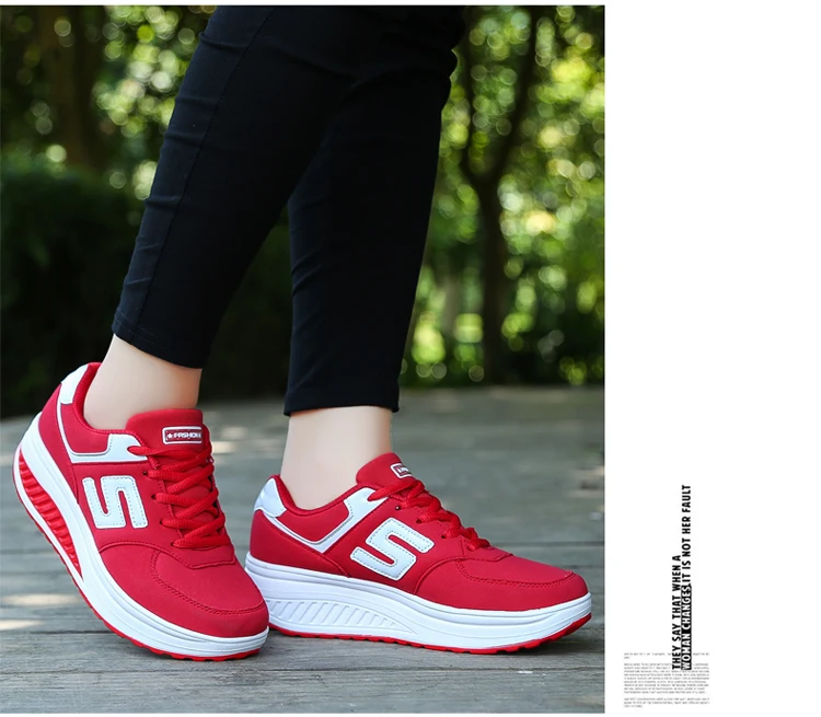 

2022 Basket Breathable Mesh Lace Up Platforms Shoes Height Increasing Rocking Shoes Sports Wedge Casual Women Sneakers Shoes