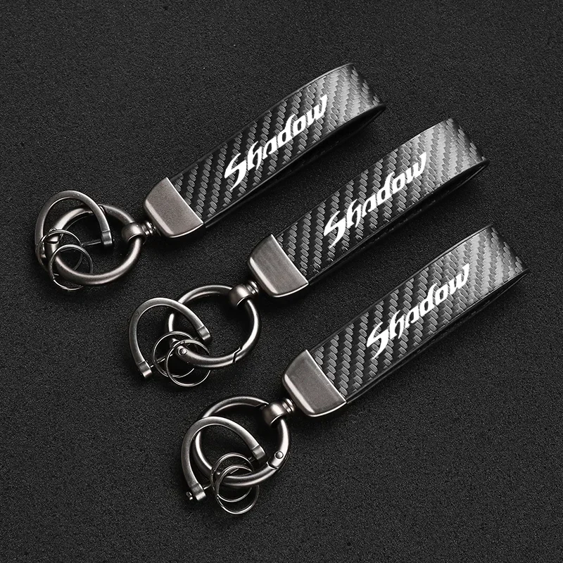 

Кожаный мотоциклетный брелок из высококачественного углеродного волокна для теней VT 400 600 750 1100 аксессуары