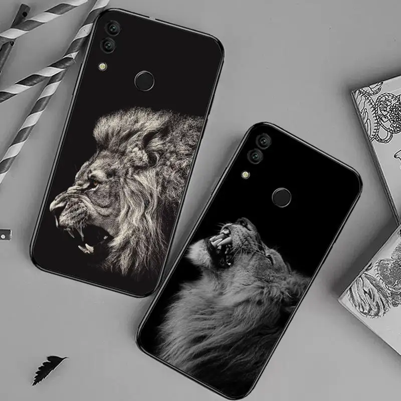 

Animals The Lion king of the forest Phone Case For Huawei honor Mate 10 20 30 40 i 9 8 pro x Lite P smart 2019 Y5 2018 nova 5t