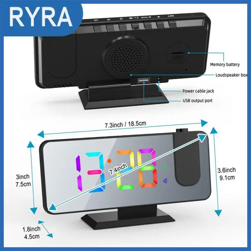 

Практичные электронные часы с Usb-портом для зарядки и функцией памяти