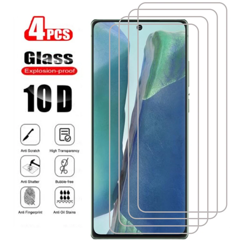 

Оригинальное защитное закаленное стекло HD 4 шт. для Samsung Galaxy Note 20, 6,7 дюйма, Note20