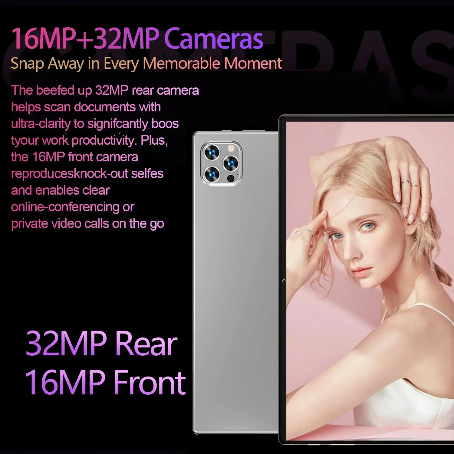 10 1-дюймовый новый оригинальный планшет Xioami IPad Air Pro Android 14 Snapdragon 870 HD 16 ГБ + 1 ТБ 20000